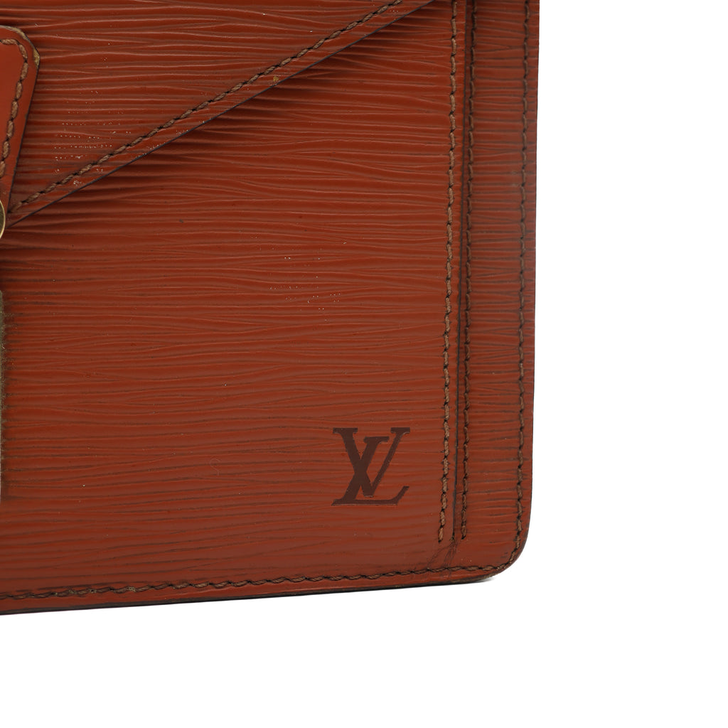 Louis Vuitton Sac à Main Sellier Epi Marron