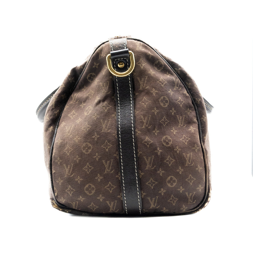 Louis Vuitton Sac à main Speedy 30 Monogram Mini Lin Marron
