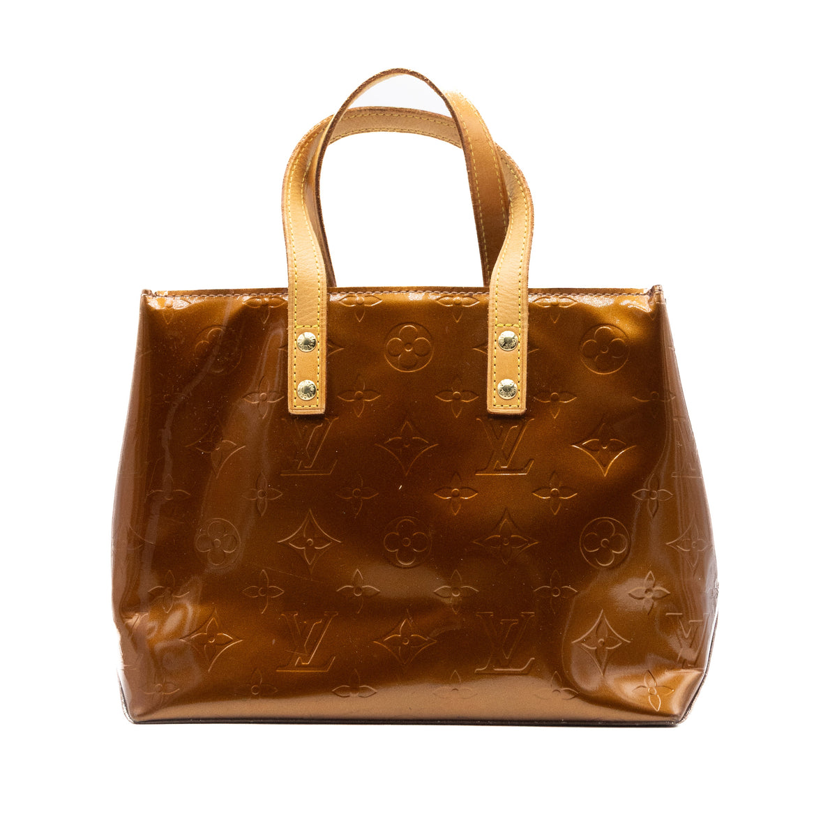 Louis Vuitton Sac à main Vernis Reade PM Bronze