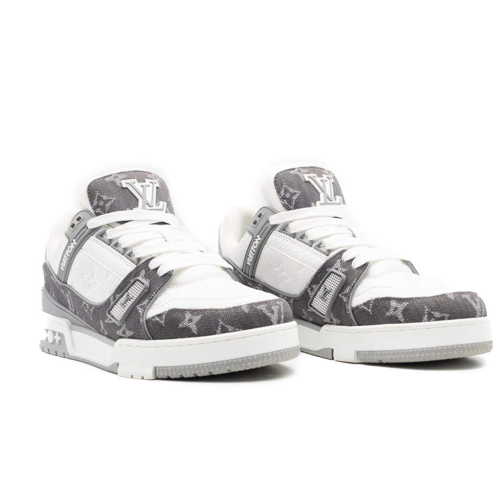 Louis Vuitton Trainer Denim Grey White