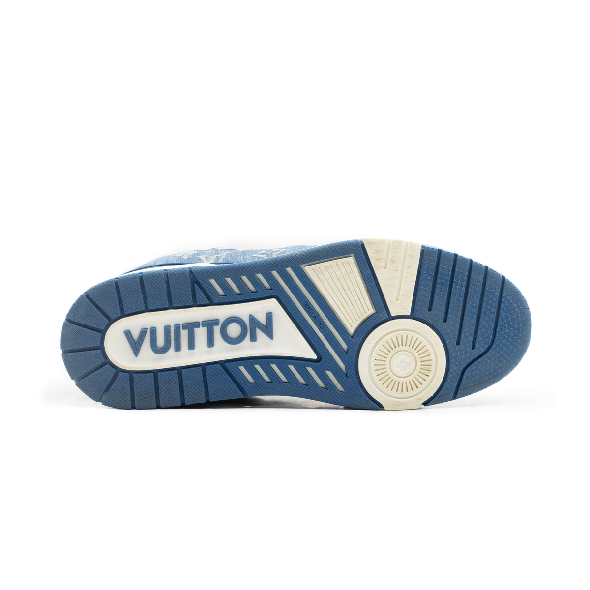 Louis Vuitton Trainer Monogram Denim White Blue