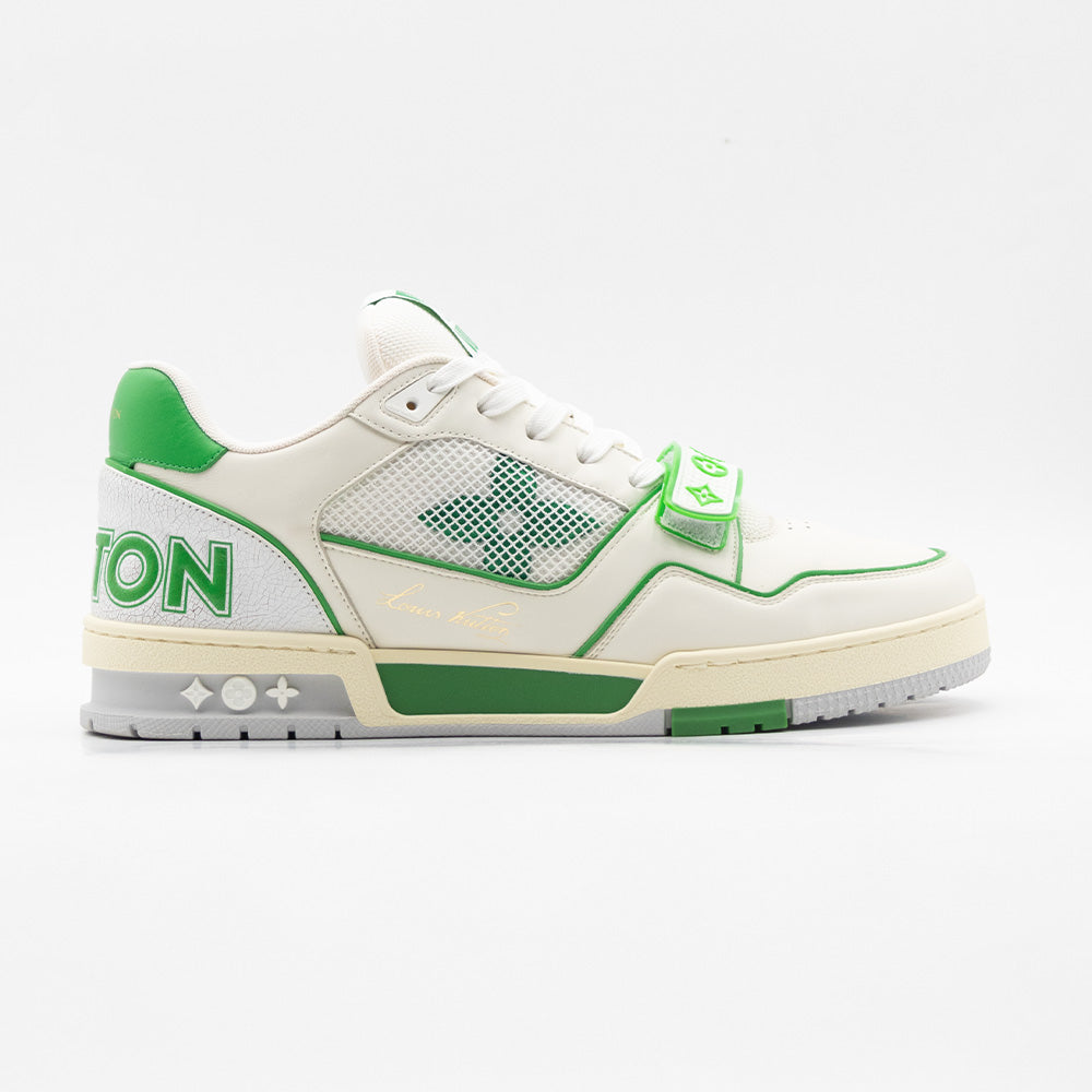 Louis Vuitton Trainer Velcro Green Mesh