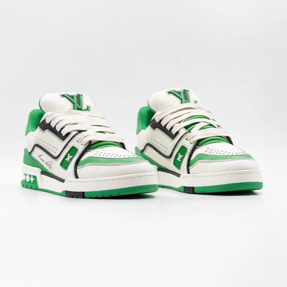 Louis Vuitton Trainer White Green
