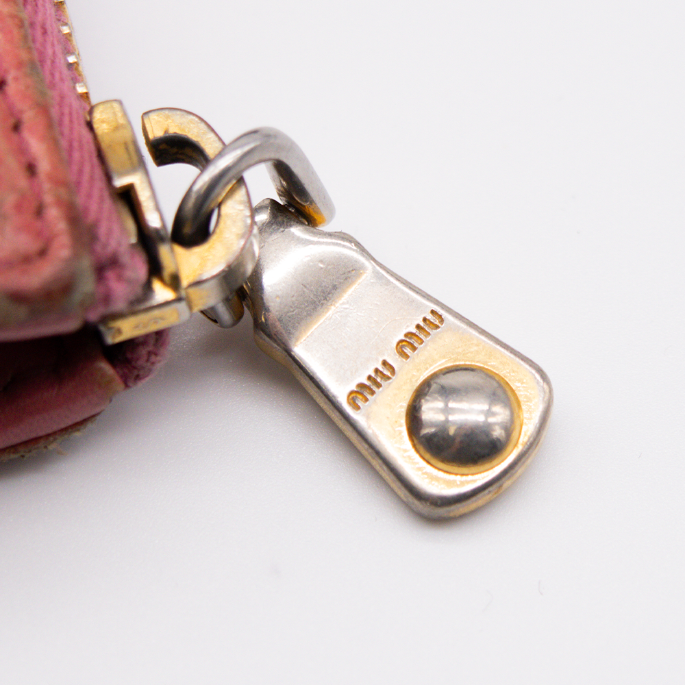 Miu Miu Portefeuille Cuir Rose