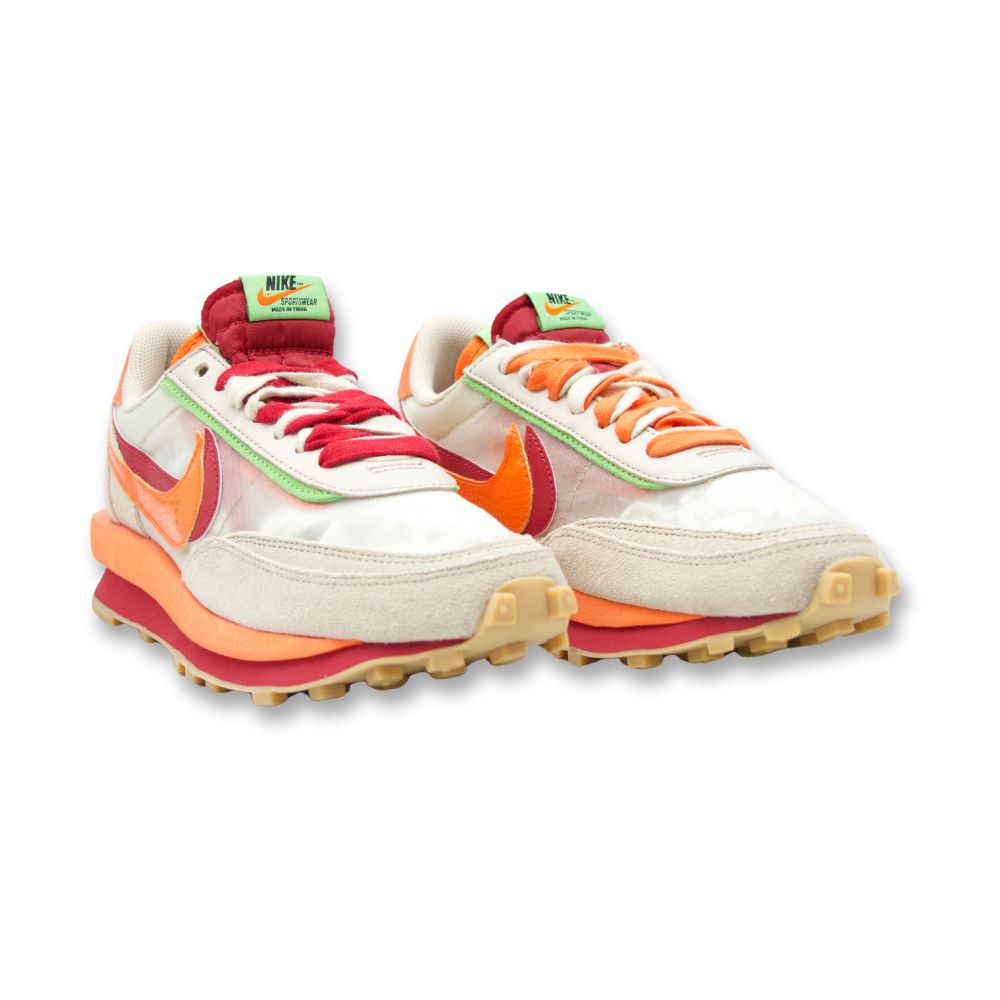 Nike LD Waffle sacai CLOT Kiss of Death Net Orange Blaze
