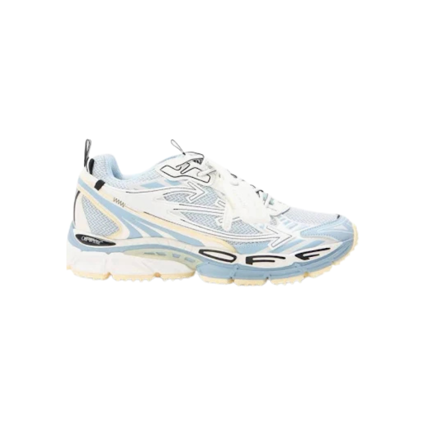 Off-White Be Right Back Light Grey and Cyan Celeste