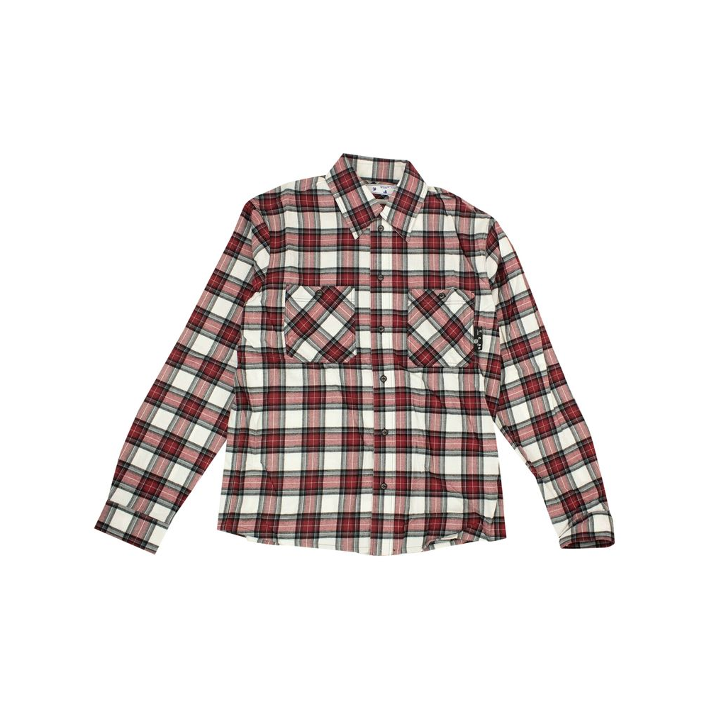 OFF-WHITE Chemise Flanelle Arrow à carreaux Rouge