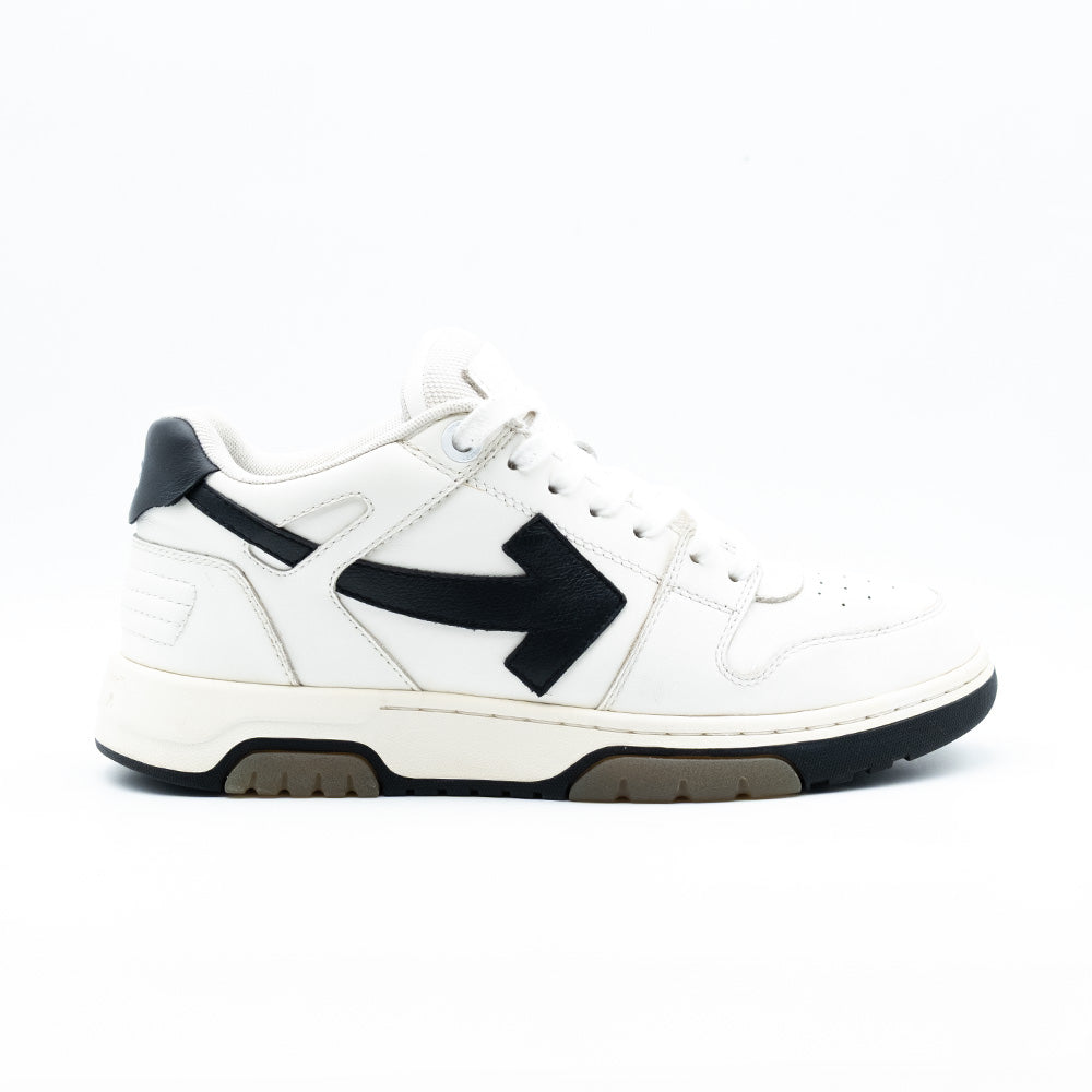 Off-White Out Of Office OOO Low Tops Black White Blue