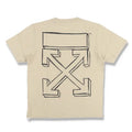 Off-White T-Shirt Beige 3D Arrows