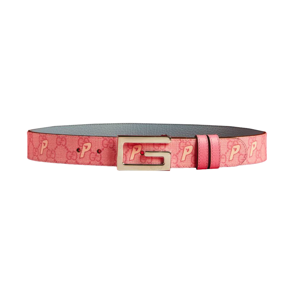 Palace x Gucci GG-P Supreme G Square Buckle Reversible Belt