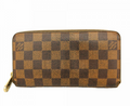 Portefeuille long Louis Vuitton Damier Zippy Wallet ébène