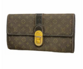 Portefeuille long Louis Vuitton Monogram Idylle Portefeuille Sarah fusain