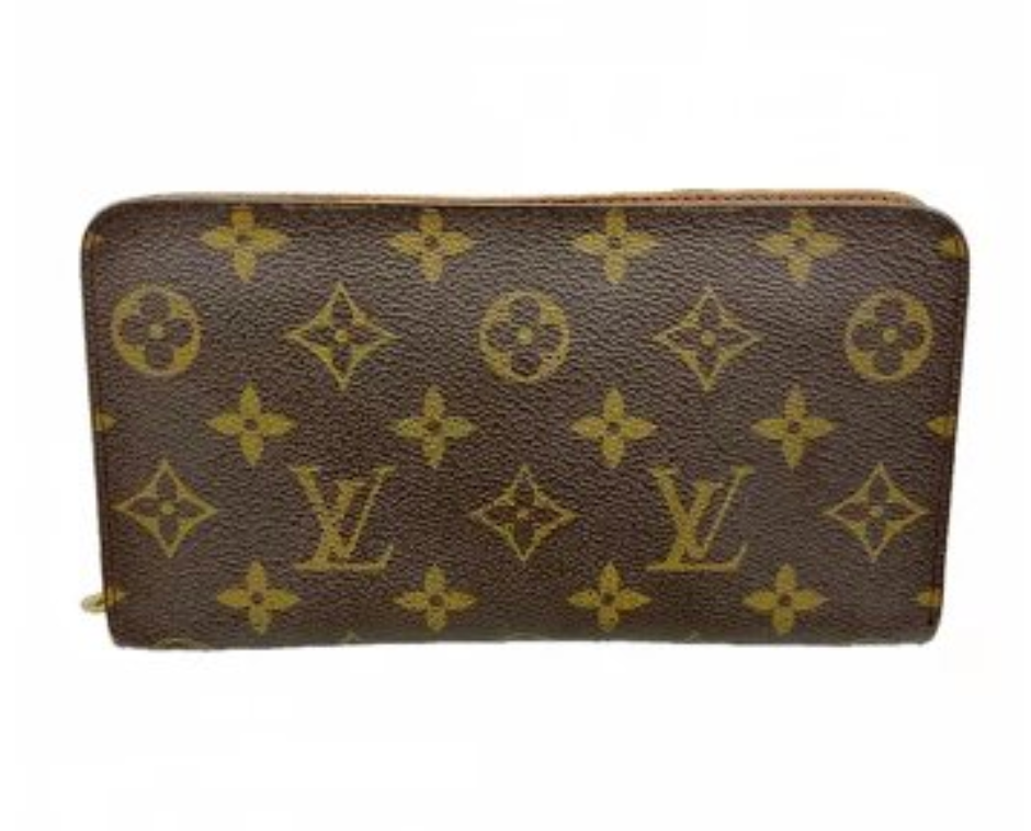 Portefeuille long Louis Vuitton Monogram Porte-Monnaie Zip M61727 marron