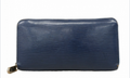 Portefeuille long Louis Vuitton Zippy Épi bleu indigo