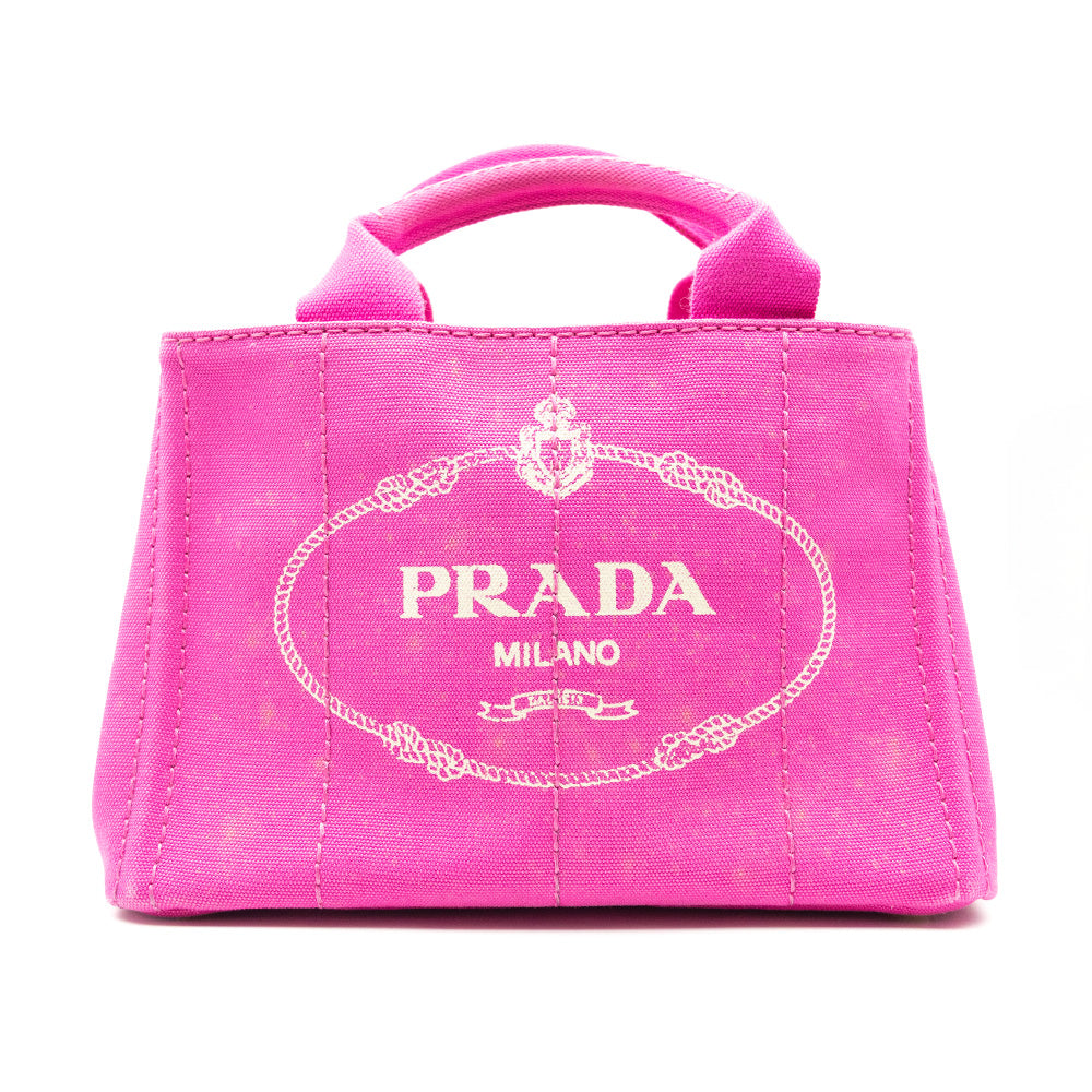 Prada Sac à main Canapa Rose