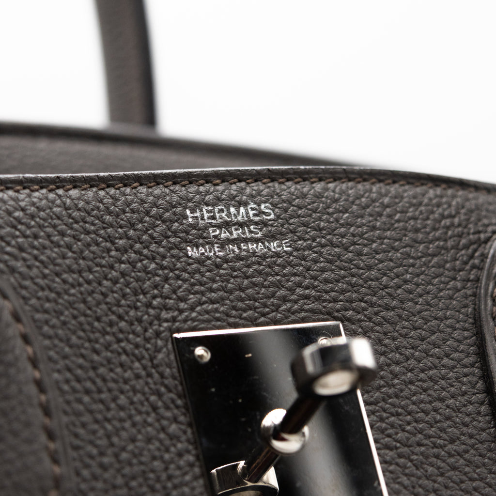 Sac à main Hermès Birkin 30 Etoupe grey
