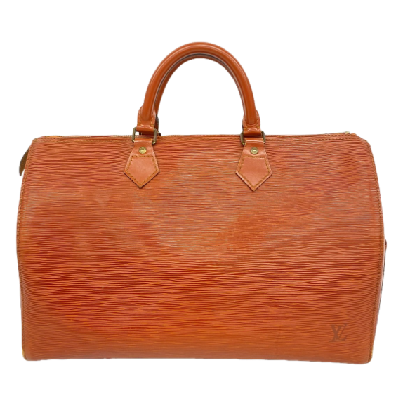 Sac à main Louis Vuitton Épi Speedy 35  marron