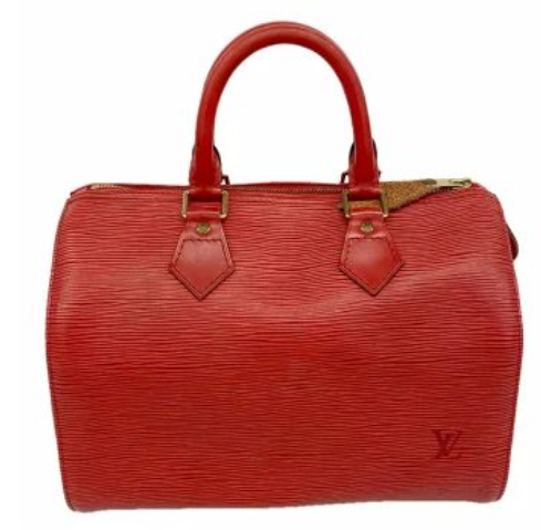 Sac à main Louis Vuitton Speedy 25 Épi rouge castillan