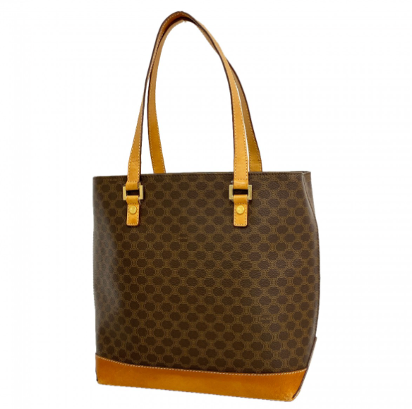 Sac cabas Céline Macadam PVC marron