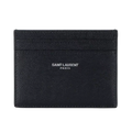 Saint Laurent Paris PORTE-CARTES en cuir grain de poudre