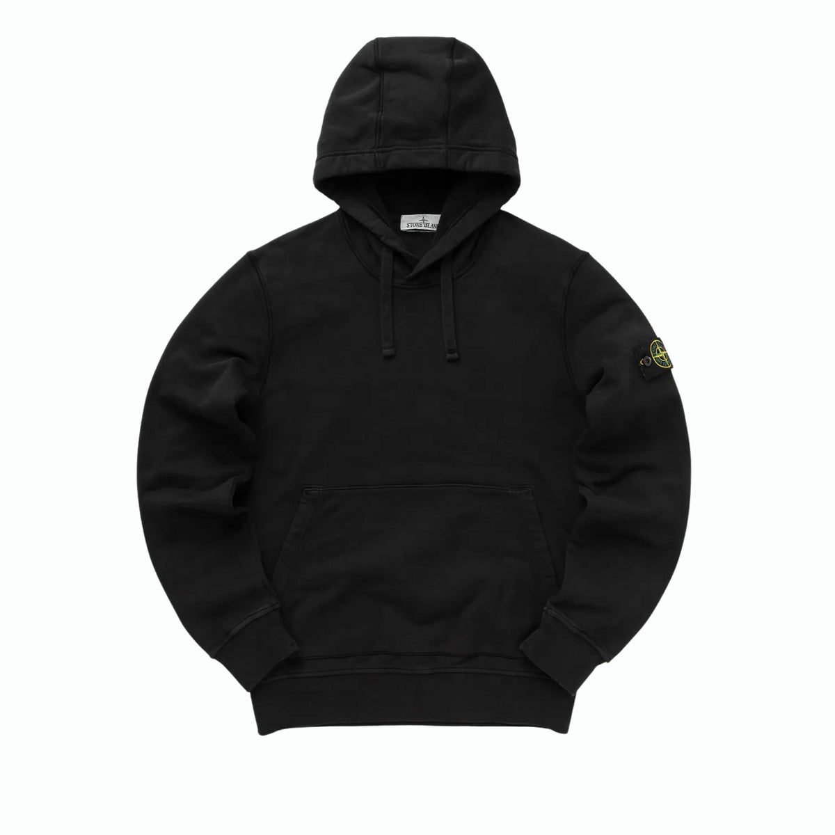 Stone Island Hoodie Logo Patch Black