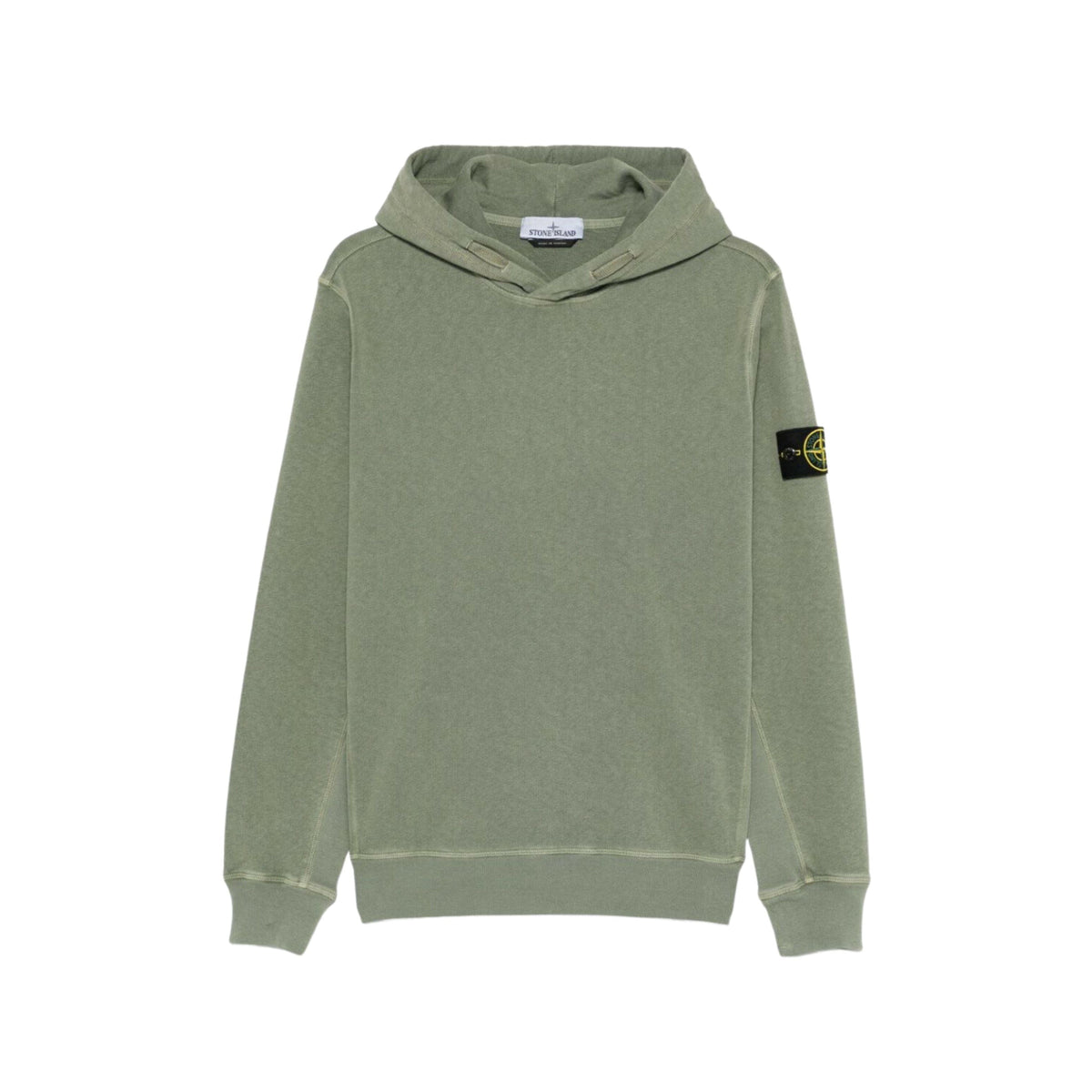 Stone Island Pull Hoodie Vert