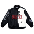 Supreme Scarface Embroidered Leather Jacket Black
