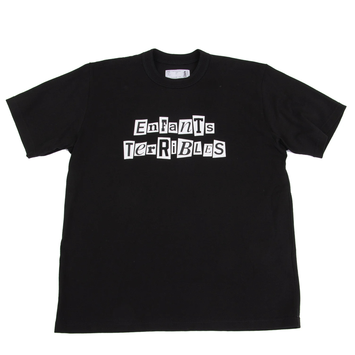 T-Shirt Noir Enfants Terribles Sacai x Jean Paul Gaultier