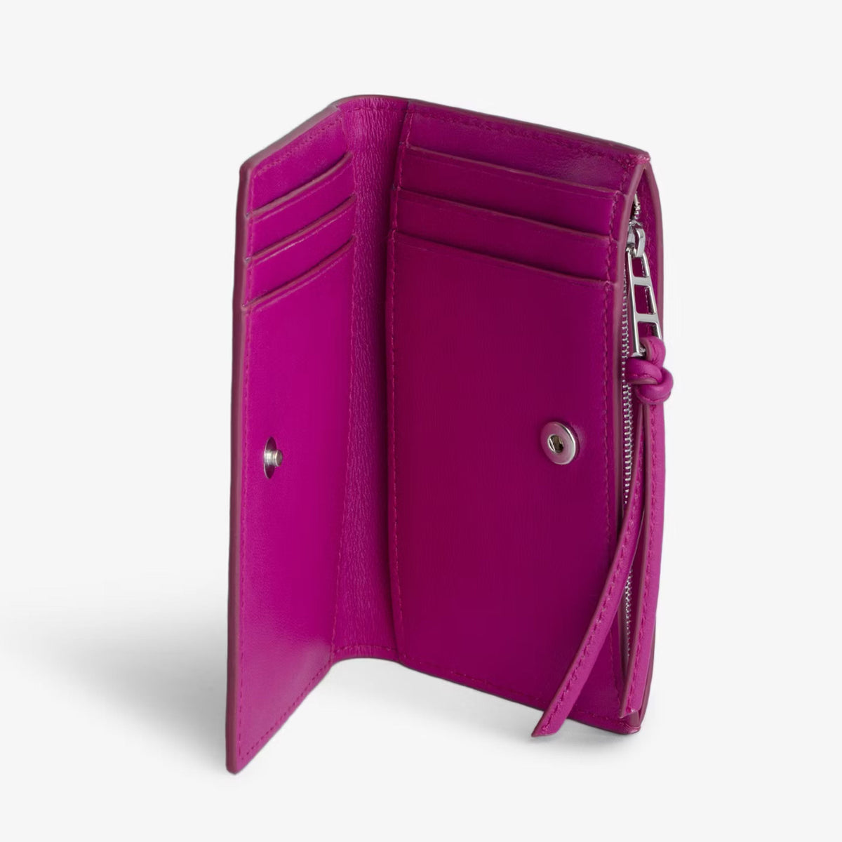 Zadig & Voltaire Porte Carte Compact Eternal Fuschia
